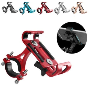 360° Aluminum Alloy Motorcycle Bike Bicycle Cell Phone Holder Handlebar Mount - Photo 1 sur 16