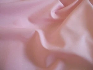 Abito in tessuto policotone tinta unita rosa e tessuto popeline artigianale larghezza 114 cm omaggio p&p - Foto 1 di 1