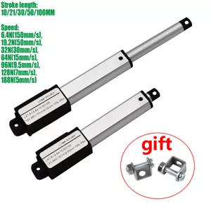 12V 6.4N- 188N Micro Mini Electric Linear Actuator 10mm 100mm High Speed 150mm/s - Bild 1 von 47