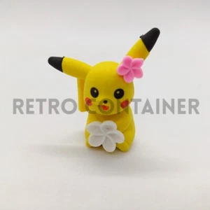 POKEMON Vintage Rubber Mini Figure Toy Knock-Off China - Female Pikachu - Picture 1 of 1