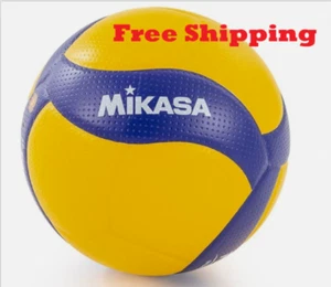 Mikasa V200W 2019 Ufficiale Taglia 5 FIVB Pallavolo da Interno Esterno - Blu/Giallo - Foto 1 di 9