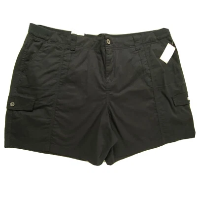 Style & Co Plus Women's 24W Mid Rise Comfort Waist Bermuda Shorts Black NEW - Image 1 of 4