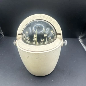 Vintage Airguide Marine Boat Compass ~ 1960's/70's For Parts - Foto 1 di 5