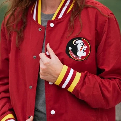Florida State Seminoles Jacket FSU Bomber Jacket Football Jacket US Tarrif Paid  - Image 1 of 4