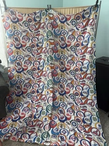 VTG 90’s MLB Team Baseball Graphic 3pc Twin Sheet Set - Cubs, Yankees, Pirates, - Picture 1 of 4