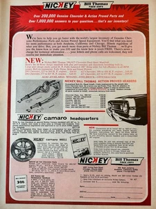 Sammlerstück 1967 1968 Nickey Chevrolet Camaro Original Farbanzeige A063 - Bild 1 von 2