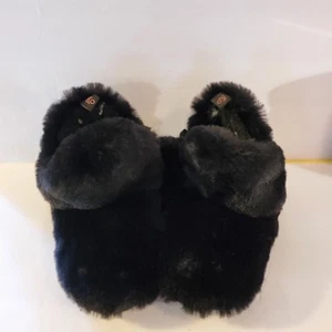 Hausschuhe weich kuschelig Blindgänger schwarz flauschige Hausschuhe Größe Small 5/6 - Bild 1 von 7