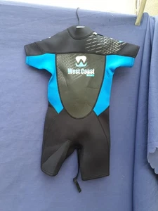 West Coast 7-8 Yrs Kids Wet Suit Wavewear Shorts Wetsuit Water Skiwear Swimsuit - Picture 1 of 8