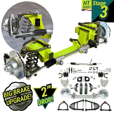 36 Nash Car Mustang II IFS Shock Thru Coil 2" Drop 5x5.5 Manual LHD Rack Foto 1 de 4