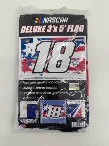 KYLE BUSCH 2020 #18 Huge 3'x5' Premium Deluxe House Flag OFFICIAL NASCAR FLAG Cover