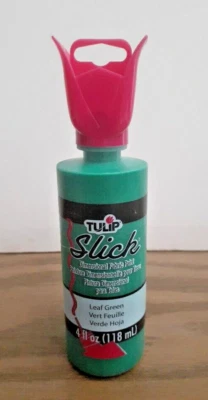 Tulip Slick Dimensional Fabric Paint Leaf Green 4 oz D4 - Image 1 of 3