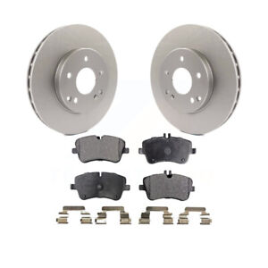 Front Coated Disc Brake Rotors And Ceramic Pads Kit For Mercedes-Benz C230 C240