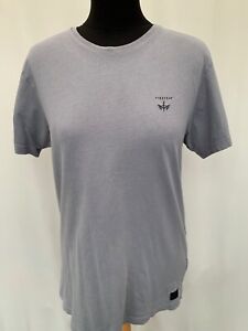 T-Shirt Firetrap size M grey short sleeve cotton chest 36" mens 