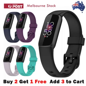 (NOT fit GOLDEN WATCH)Fitbit Luxe Band Silicone Wristband Fitness Strap Bracelet - Picture 1 of 22