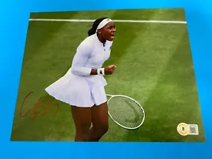 Coco Gauff USA Tennis signiertes Auto 8x10 FOTO Beckett BAS Authentifizierung - Bild 1 von 3