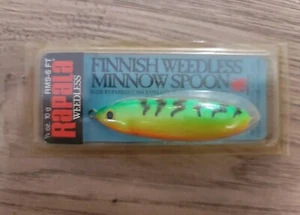 older rapala weedless minnow spoon firetiger 1/4oz rms-6 ft Finland - Picture 1 of 5