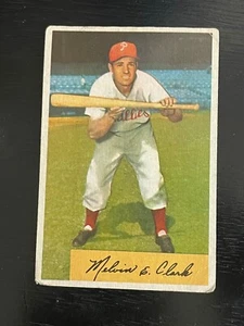 *DCC: 1954 Bowman Mel Clark #175 Philadelphia Phillies G-VG + - Bild 1 von 2