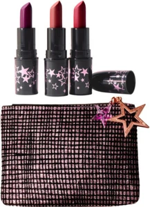 MAC Lucky Stars Lipstick Kit Vibrant in Boxed 100% Authentic 3 mini lipstick - Picture 1 of 3