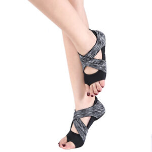 Shoes Women Gym Socks Flat Non-Slip Pilates Ballet Dance Fitness Training