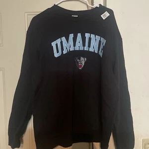 University Of Maine Black Bears UMAINE Crewneck Sweatshirt Sweater - Picture 1 of 4