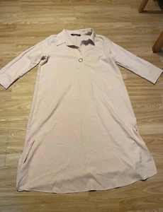 ZARA Hemdblusenkleid hellrosa pfirsich Größe M bis L - Bild 1 von 5