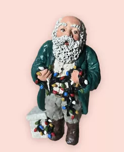 Junio McKenna 1991 Papá Noel con luces de Navidad - Imagen 1 de 9