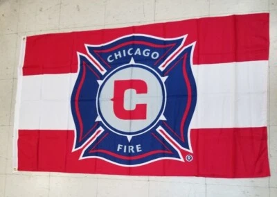 MLS Chicago Fire Flag Banner 3x5 Fútbol Fútbol Fútbol Foto 1 de 4