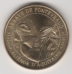 A-- 2011 TOKEN MEDAILLE  MONNAIE DE PARIS-- 49 590 ALIENOR D'AQUITAINE ABBAYE - Imagen 1 de 2