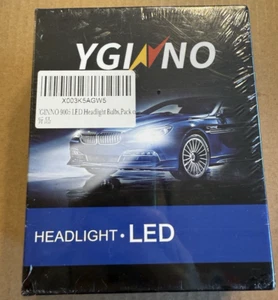 YGINNO 9005/HB3 LED Headlight Bulbs Pack Of 2 NEW SEALED FREE SHIPPING! - Picture 1 of 3