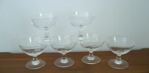Vintage Nakazato's 5 oz Sherbet Glasses Wheat Pattern Set of 5 Plus Bonus Japan - Picture 1 of 5