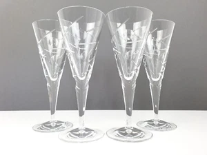 4 x Flautas de Vino Royal Doulton Cristal Lunar 260 ml 21,5 cm H Firmadas - Imagen 1 de 11