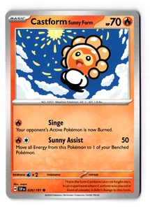 Castform Sunny Form 020/191 Sv08: Surging Sparks Regular - Picture 1 of 3