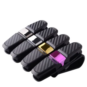 Auto PKW Visier Brille Sonnenbrille Clip Brillenhalter Fahrkarte Karte Klammer - Bild 1 von 12
