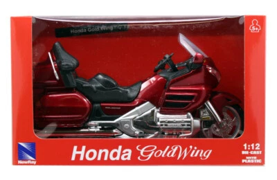 Honda Goldwing 1:12 Scale 2010 Burgundy Die-Cast Motorcycle New in Window Box - Image 1 of 4