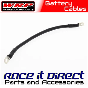 Battery Cable 11" Black Cable with 1/4" & 5/16" Lug Terminal WRP - Picture 1 of 8