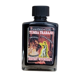 Aceite De Tumba Trabajo - Destruye aceite artesanal de brujas - 1 fl oz. - Imagen 1 de 2