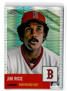 2022 Topps Chrome Platinum Anniversary Jim Rice #398 Prism Refractor - Picture 1 of 2