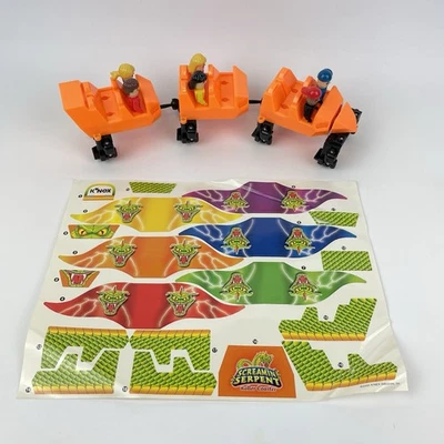 Knex Screamin Serpent Roller Coaster Car w/People Labels K'nex Replacement Parts - Image 1 of 4