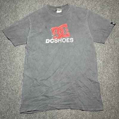 Vintage DC Shoes T-Shirt Men’s Medium Distressed Grunge Skater Thrashed Y2K - Image 1 of 4