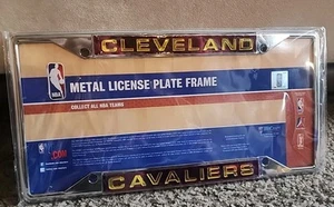 Nuevo marco de matrícula de metal cromado para camión Cleveland Cavaliers de la NBA - Imagen 1 de 3