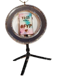 Baublebar Influencer Metal Bag Charm Ornament - Picture 1 of 7
