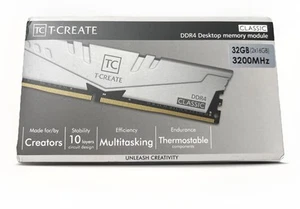 T-CREATE Classic Gaming 32GB DDR4 3200MHz Desktop RAM Kit (2x16GB, 3200MHz) - Afbeelding 1 van 2