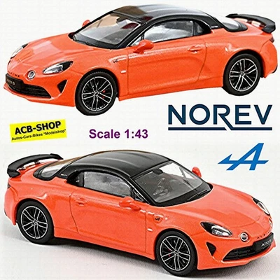 Alpine A110 S Pack Aero Coupe 2022 Fire Orange 1:43 Norev 517869 - Image 1 of 2