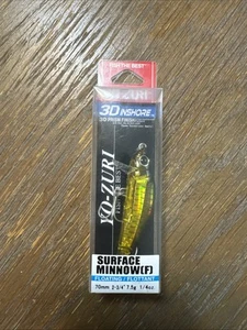 Yo-Zuri 3D Inshore Surface Minnow 70F 2 3/4" 1/4oz Floating Lure Gold Black - Bild 1 von 2
