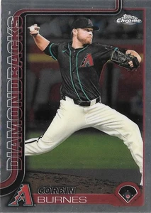 2025 Topps Chrome CORBIN BURNS -ARIZONA DIAMONDBACKS- #17 - Picture 1 of 1
