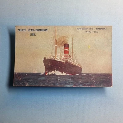 Commercial Shipping Postcard C1920 Standard S.S Canada White Star Dominion Line - Image 1 of 2
