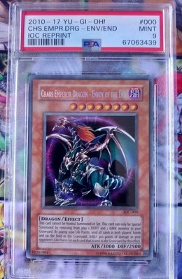 PSA 9 Yugioh Chaos Emperor Dragon Envoy of the End IOC-000 Secret 2010-17 - Image 1 of 2