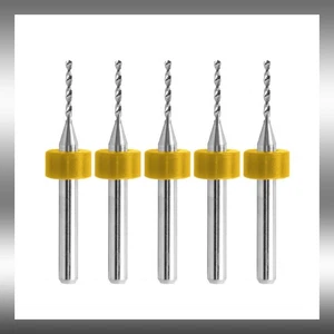 .059" 1.5mm #53 Solid Carbide Drill Bits - 5 Pieces -1/8" Shank 1.50mm R/S - Picture 1 of 3