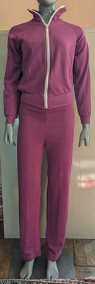 Sudadera True Vintage Años 70 Mezcla Algodón Magenta M Foto 1 de 4