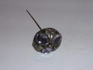 Vintage Purple Glass Stone Ladies Hat Pin - Picture 1 of 6